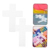 SEWACC 20pcs Cross Shaped Plastic Mesh Sheets for Crafting Easy