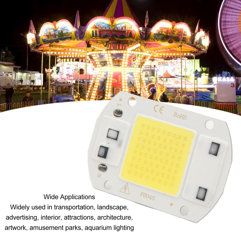 2 Pcs LED COB Chip High Power Driverless Integrated SMD