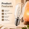 FRIGESWIFT 15W E12 Salt Lamp Bulb 120V 2700K Clear Glass