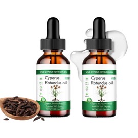 Cyperus Rotundus Oil 2/3 Pack 100% Cyperus Oil Natural Nut Glass Oil Inhibits Hair Growth, Moisturizing, & Soothing for All Skin Types 2 Pack