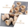 LIFKOME Pack of 24 Wooden Egg Holders Egg Cups Egg