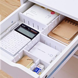 Astro 711-12 Dividers, Set of 8, Approx. 12.6 x 2.8 inches (32 x 7 cm) (Thickness Approx. 0.2 inches (5 mm)), White, Drawer Storage, Organization, Cutable