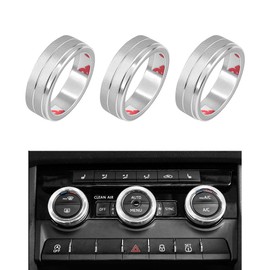 VDARK Skoda Air Conditioning Button Sticker Emblem Badge Sticker Cover for Skoda Accessories Interior Decoration Metal
