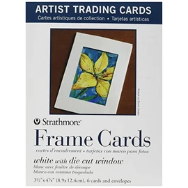 Pro-Art 62105912 Strathmore Artist Trading Card Frame with Envelope, 3-Inch x 5-Inch, 6-Pack