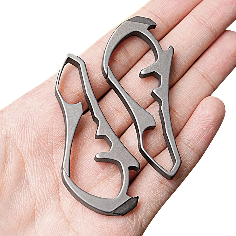 Key Fob, Titanium Keychain Tool, Key Holder with Bottle Opener
