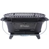 Outill Oval Cast Iron Grill Outdoor, Portable Charcoal Grill and