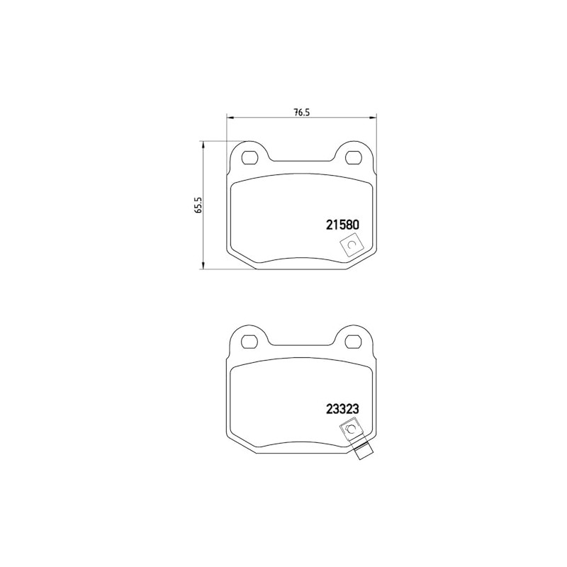BREMBO Kit De Balatas De Frenos Traseras Compatible con NISSAN