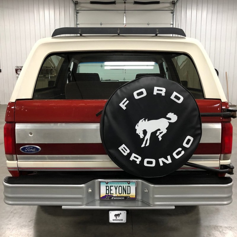 iPick Image Made for Ford Bronco Black Insert Gunmetal Chrome