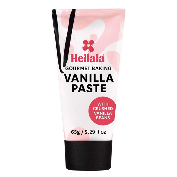 HEILALA - Gourmet Baking Vanilla Bean Paste - with Ground Vanilla - Ethically Sourced Vanilla Pods - Gluten Free - 65g