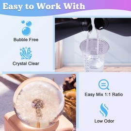 LET'S RESIN 1 Gallon Casting Epoxy Resin with Pumps, Crystal Clear Epoxy Resin Kit for Beginners, with Ocean White Paste, Color Pigment, for DIY Art, Craft,Jewelry,River Table