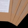 Kraft Paper File Folder, A4 Square Cut Two-Pocket Folders, Storage