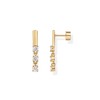 PAVOI 14K Yellow Gold Plated Sterling Silver Posts Mini Triple