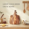hecef Cheese Board set of 3,a Acacia Wood Cheese Plate,