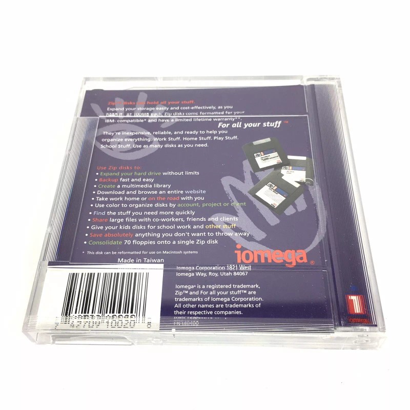 Iomega ZIP 100 PC Formatted 100Mb ZIP Disk With Jewel