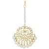 Aheli Ethnic Wedding Wear Faux Kundan Collar de cuentas (blanco)