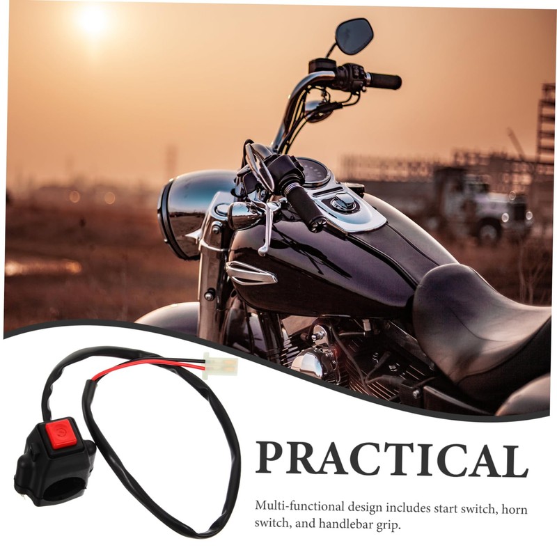 FUNOMOCYA Remote Starter Push Button Ignition Switch for Motorcycles Sturdy
