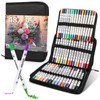 48 Coloured Acrylic Pens Set Waterproof Double Tip Design Acrylic