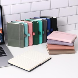 15 Pack Pocket Notebooks Bulk Small Lined PU Leather A6 Journal 3.7" x 5.7"