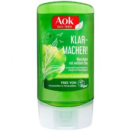 AOK Face Washing/Cleansing Gel with White Tea, parabens and Dyes Free, 150 ml / 5.07 Oz
