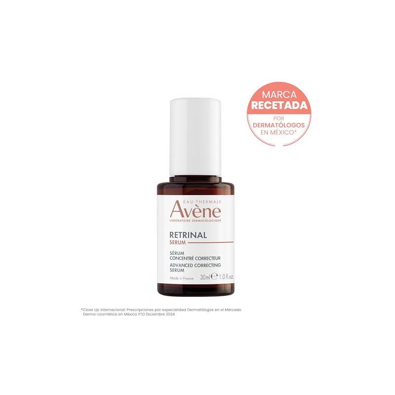 Avene Retrinal Serum Facial Antiedad Niacinamida y Acido Hialuronico, 30ml
