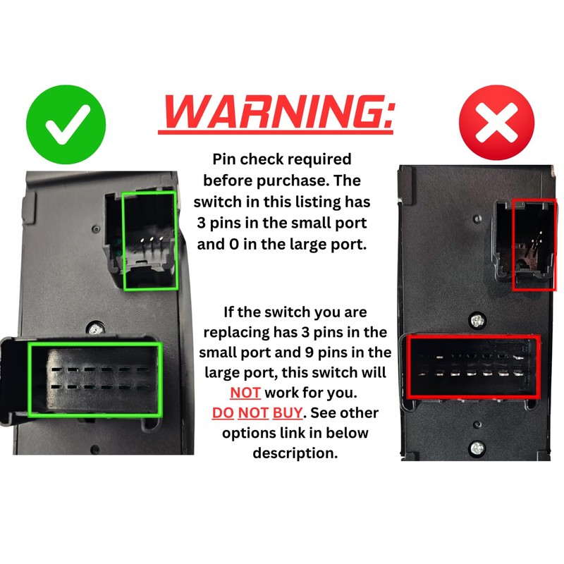 SWITCHDOCTOR Window Master Switch for 2008-2020 Dodge Grand Caravan and