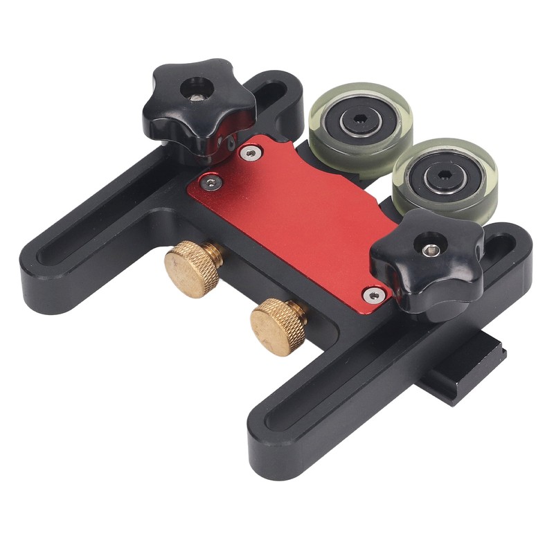 Table Saw Stock Roller Woodworking Double Wheel Sliding Feeding Guide