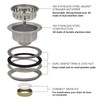 EADOT 3-1/2 Inch Brushed Nickel Sink Strainers for Kitchen Sink,