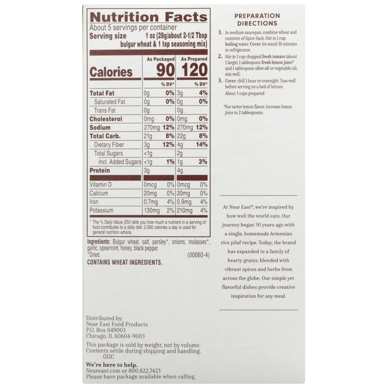 Near East Taboule, 5.25-Ounce Boxes (Pack of 12)