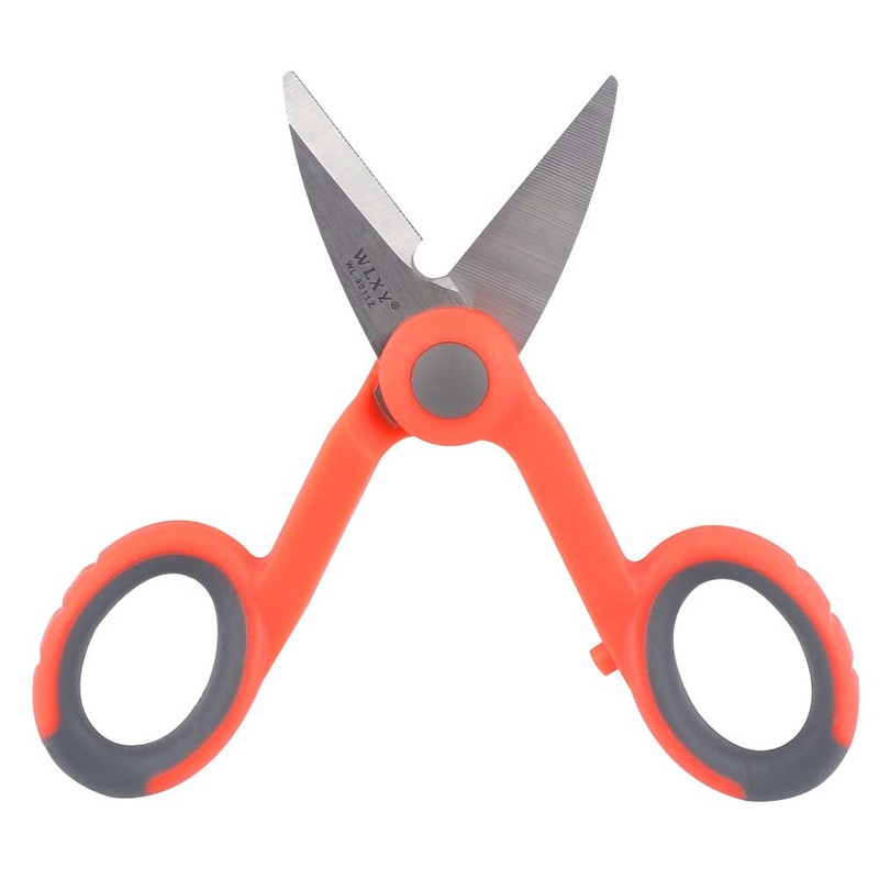 5.5 Inch Multipurpose Fiber Optic Kevlar Shears Scissors Cut Electrical