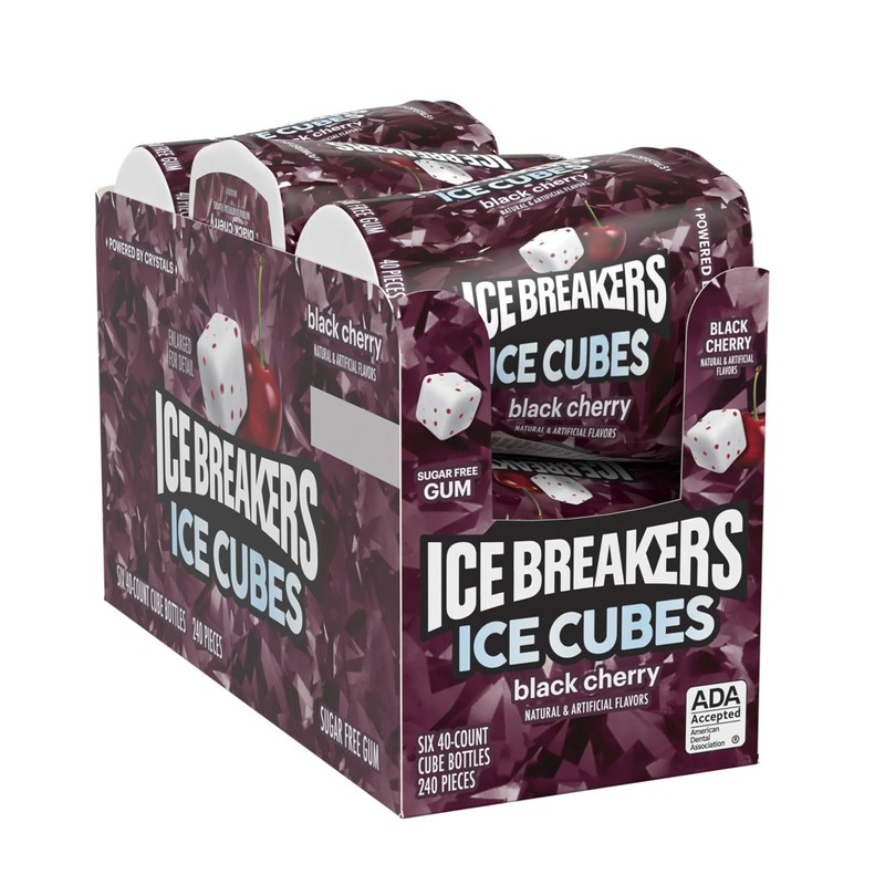 ICE BREAKERS Ice Cubes Black Cherry Flavored Sugar Free Chewing