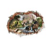 HEITIGN - Pegatinas de pared de dinosaurios 3D extraíbles con