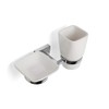 Croydex Flexi-Fix Everson Easy to Fit Soap Dish and Tumbler
