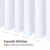 Gibelle Small Stall Shower Curtain 36 x 72, Narrow Half