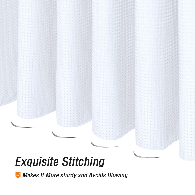Gibelle Small Stall Shower Curtain 36 x 72, Narrow Half