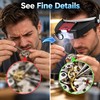 Head-Mounted Magnifier with LED Light – 1.5X, 3X, 8.5X &