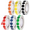 SamHeng 6000 Pcs Coloured Dot Stickers, 13mm Waterproof Circle Labels