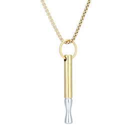 Anxiety Breathing Necklace Mindfulness Breathe Necklace Stainless Steel Stress Relief & Natural Calm Meditation Pendant for Women Men, Normal, Stainless Steel, No Gemstone