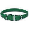 OOPSDOGGY Rolled Leather Dog Collar Reflective Roll Collars for Small