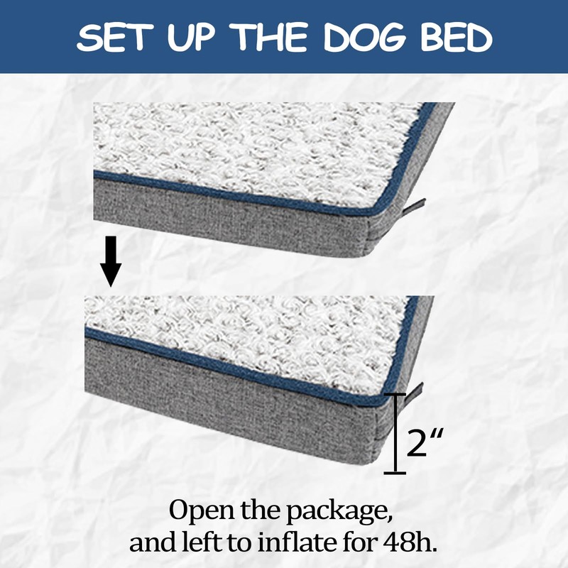 EMPSIGN Reversible Cool and Warm Dog Bed for Crate Pad,