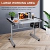 Segawe Rolling Drawing Drafting Table Tempered Glass Art Craft Work