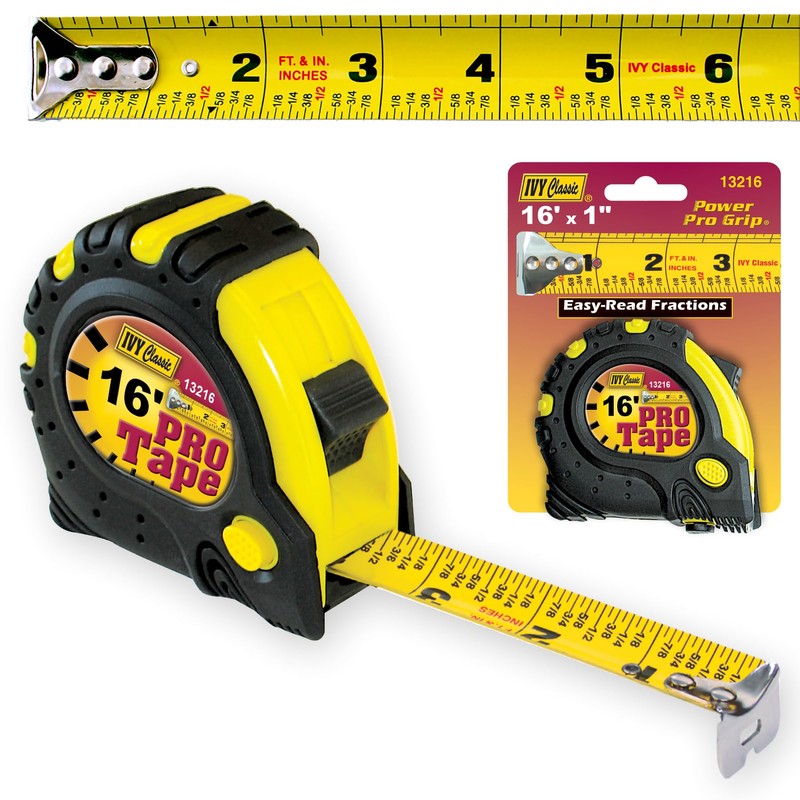 IVY Classic 13216 16' x 1" Pro Measuring Tape, 1/Card