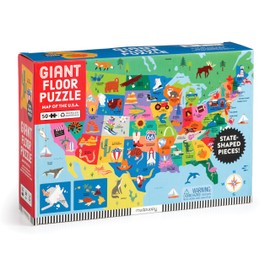 Map of The U.s.a. 50 Piece Giant Floor Puzzle: 48 Piece Giant Floor Puzzle