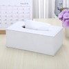 KINGFOM™ Rectangular PU Leather Facial Tissue Box Tissue Holder for