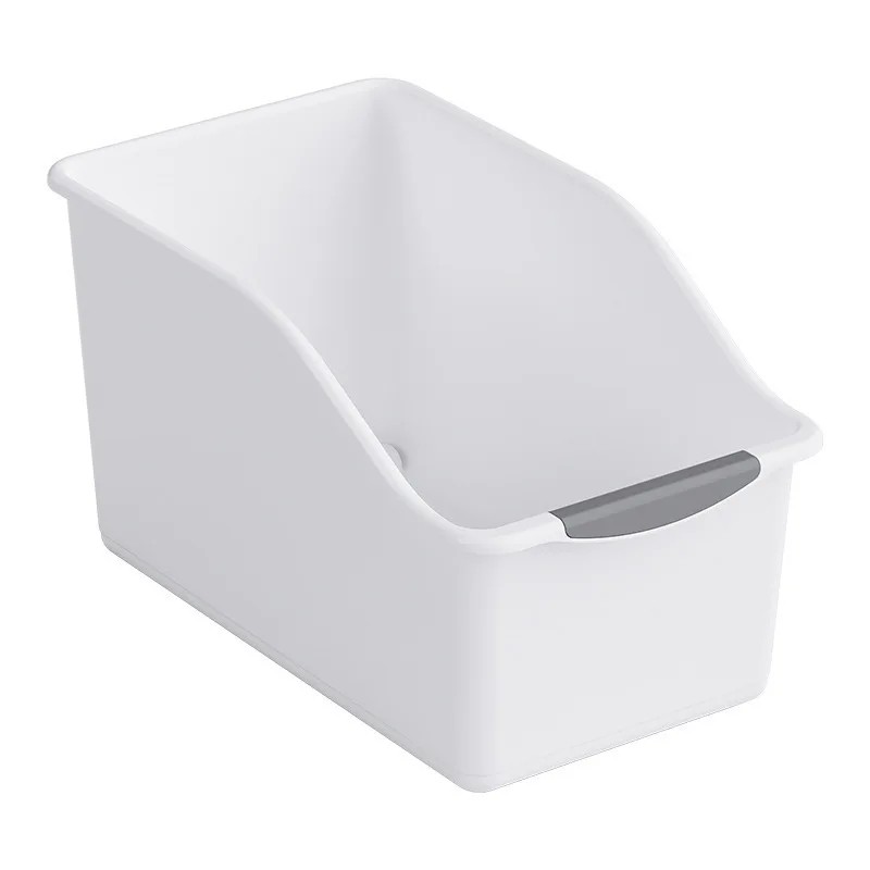 Stackable Storage Organizer Bins, Curved Space-Saving Plastic Storage Boxes for