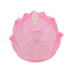 LED Flower Lamp Imitation Glass Yellow Light Electronic Candle Lotus