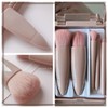 Dhjrefhhd 5Pcs Mini Complete Function Cosmetic Brushes Kit Make-up Mirror