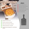 Leozzo Sliding Pizza Peel, Pizza Slider Paddle with Pizza Cutter