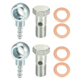 QUARKZMAN 8 x 12 mm diameter M12 x 1.5 car ban j o fitting adapter with sealing rings