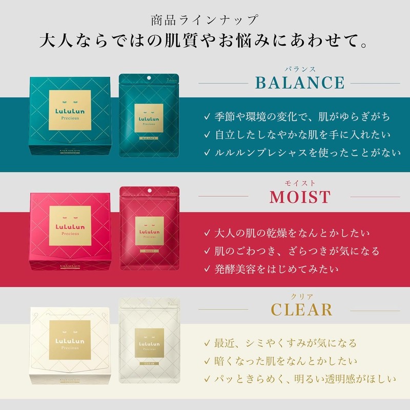Lululun LuLuLun Precious Pack GREEN 32 Sheets Sheet Mask Face
