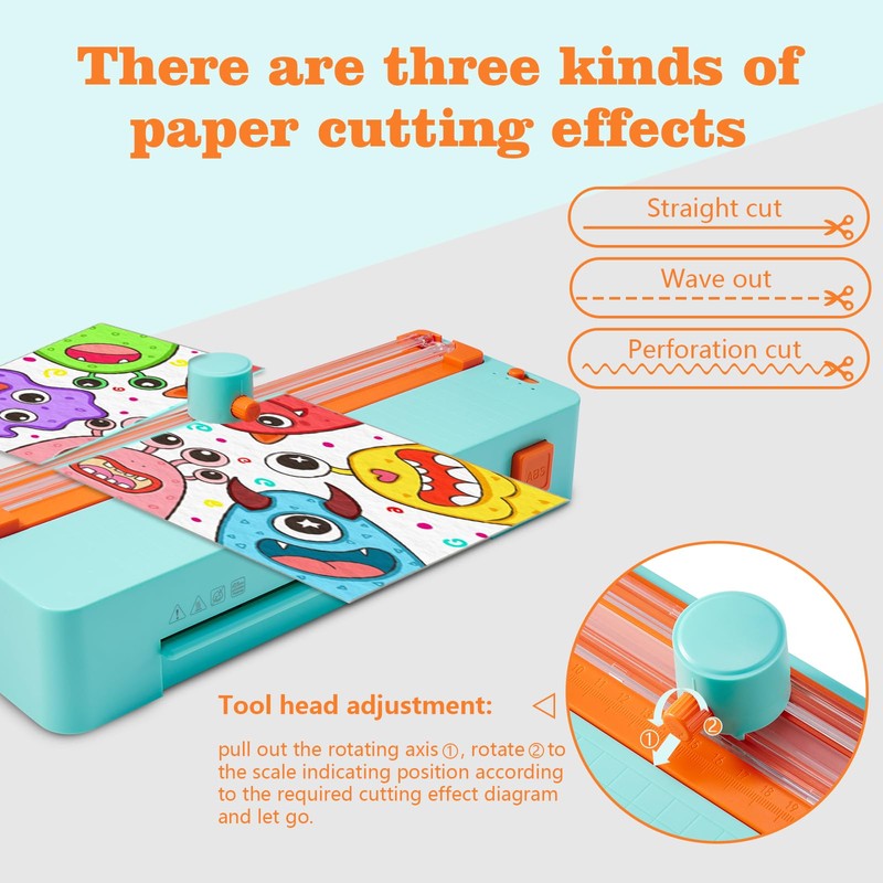 MECOLOUR Thermal Laminator Machine A4 for Documents and Photos,110v (Orange),